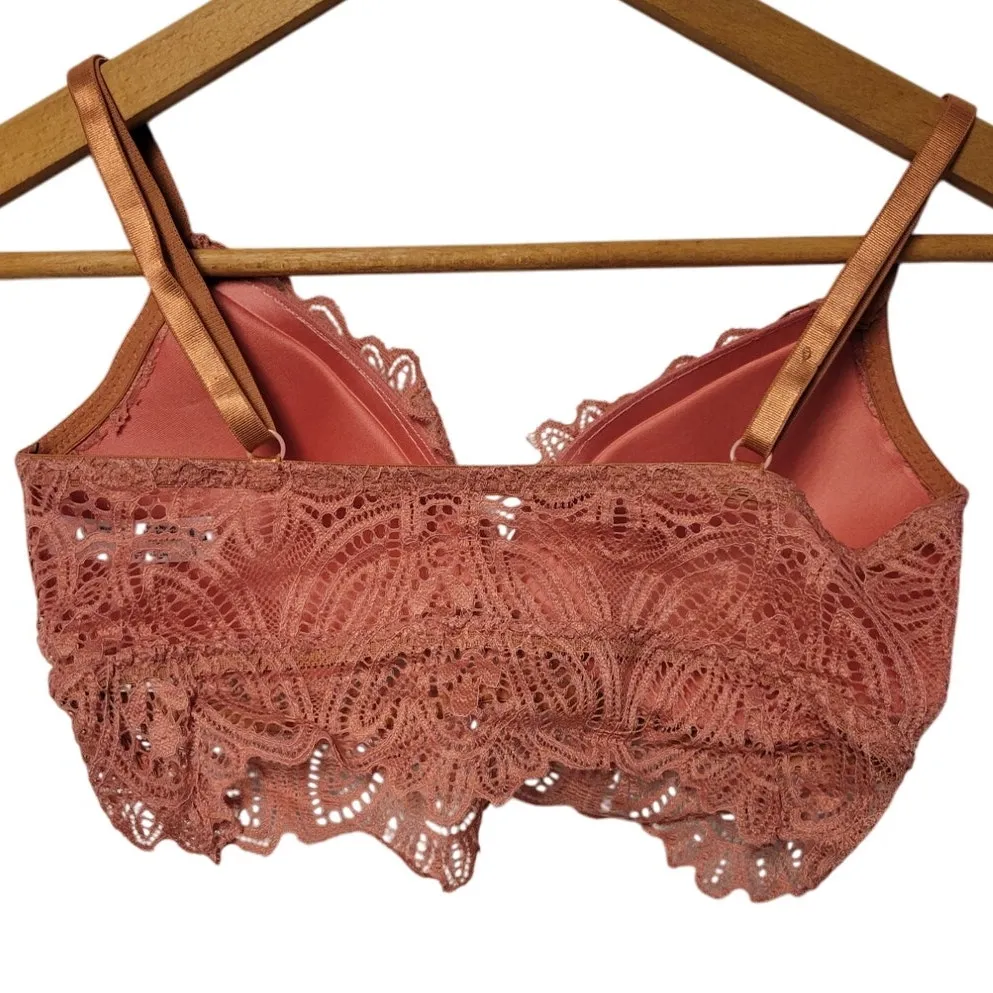 NWT Frederick's of Hollywood Finley Floral Lace Bralette Fairy‎ Core Size L - Image 5