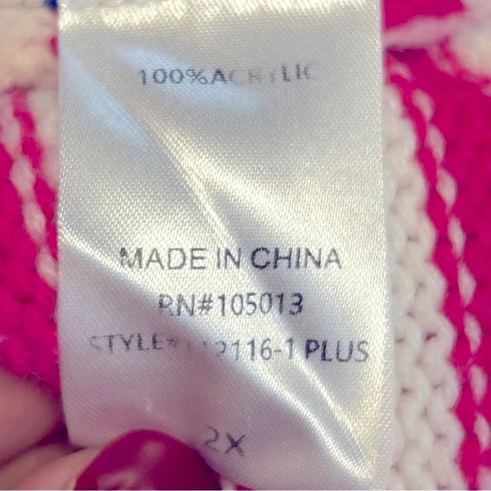 Andree by Unit Marquee Lights Striped Cardigan Size 2X - Image 9