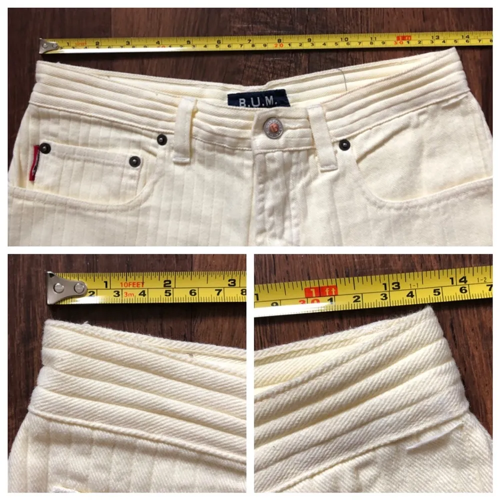 B.U.M yellow ribbed jeans shorts Size undefined - Image 6