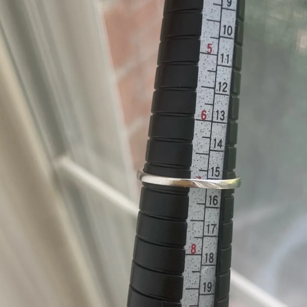 10k White Gold Tanzanite Set Silver - Image 3