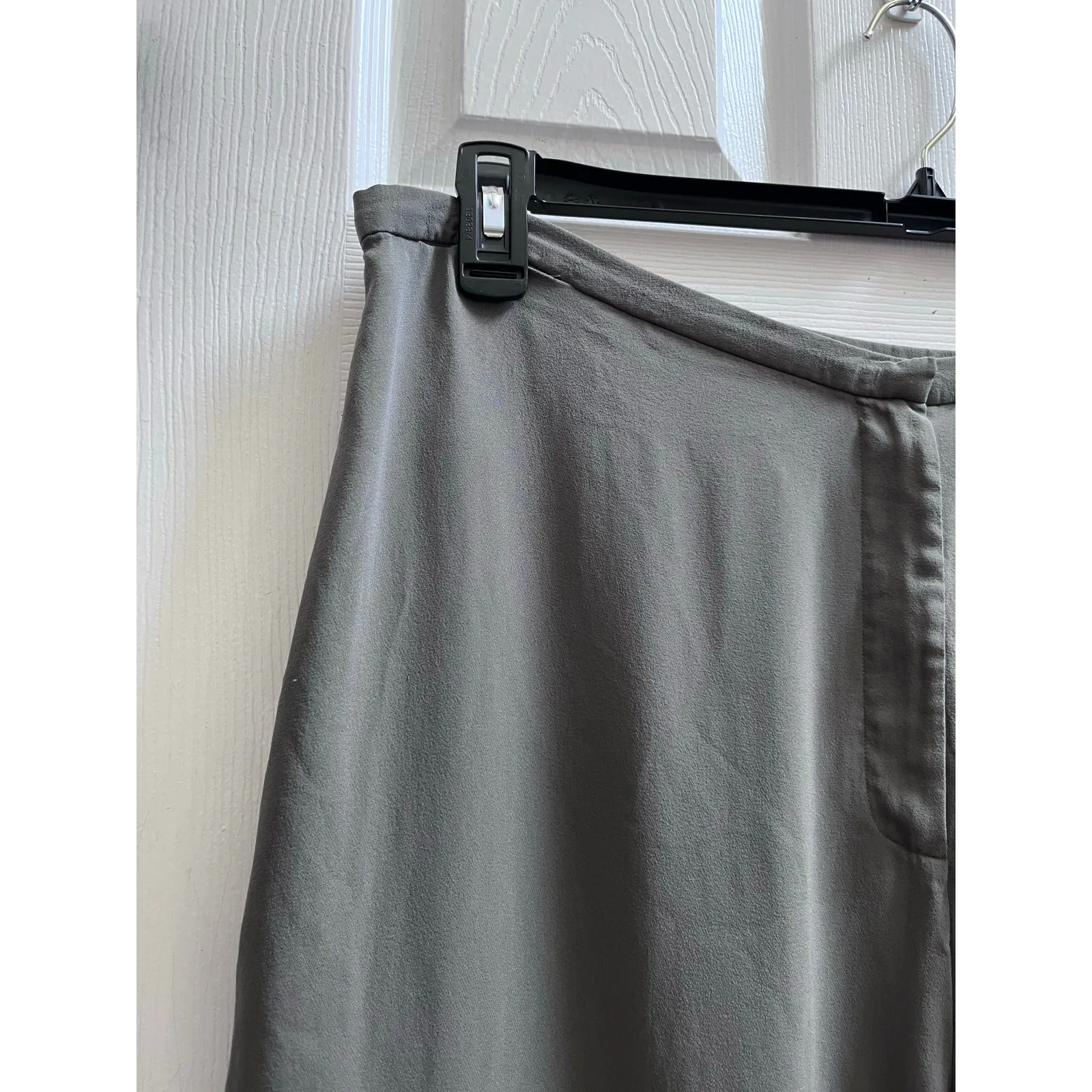 Eileen Fisher Silk Georgette Crepe Lightweight Zip Clasp Machine Wash Pant 1X - Image 6