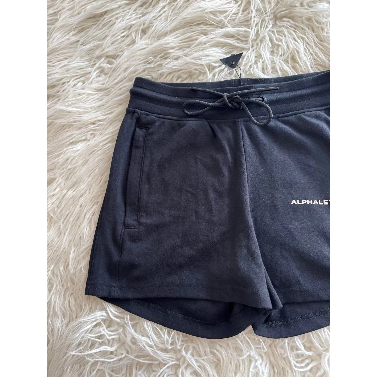 Alphalete Essential Core Sweat Shorts Black Size Large - Image 6