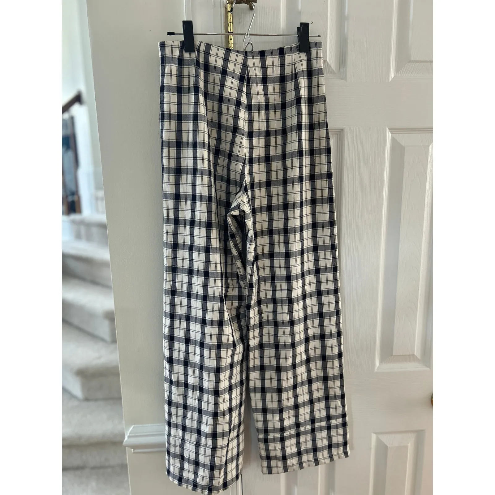 Princess Polly Wide Leg Black & White Plaid Trouser Pants Grunge Punk Whimsygoth - Image 7