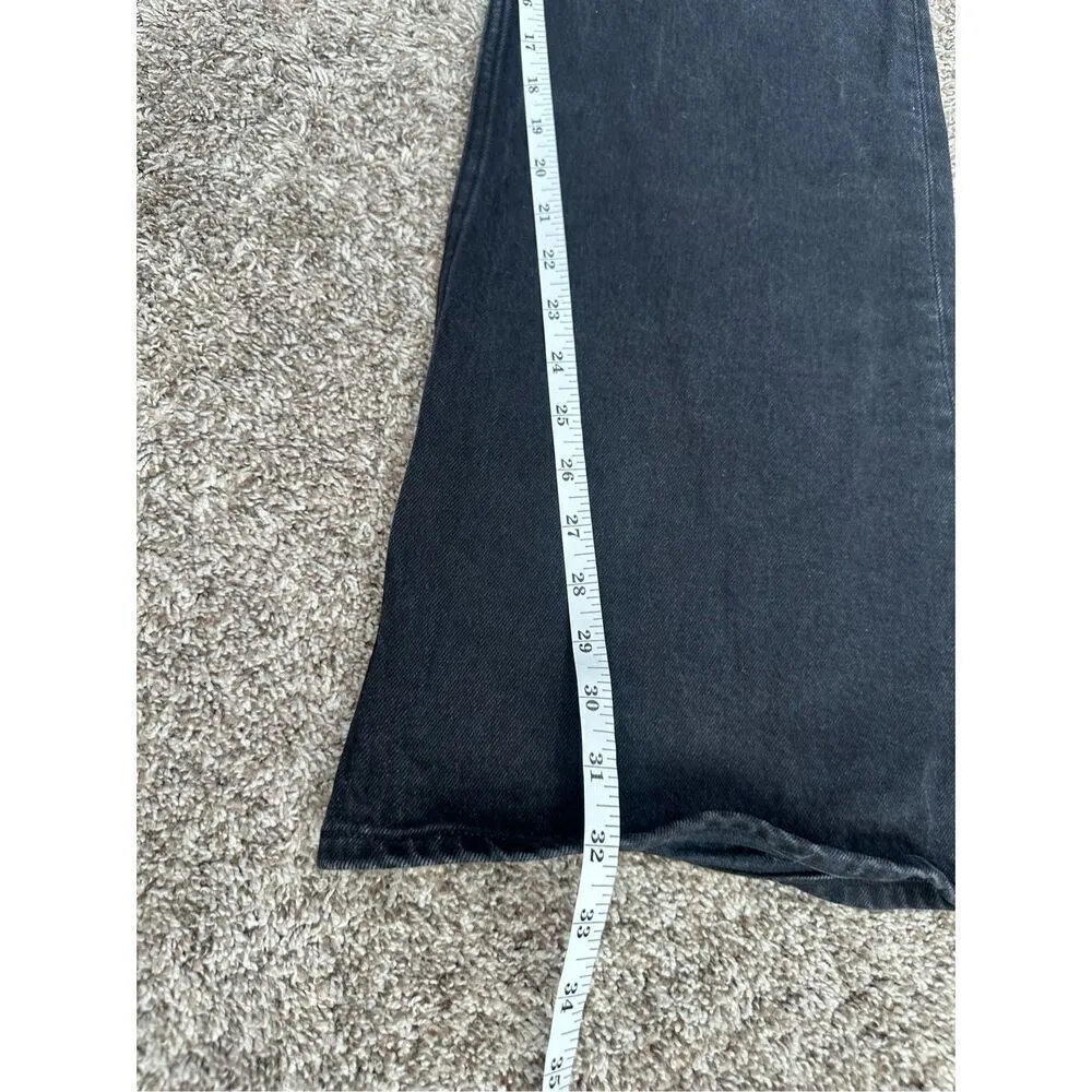 Abercrombie & Fitch The Vintage Flare High Rise Black Wash Jeans 33/16 Long - Image 6