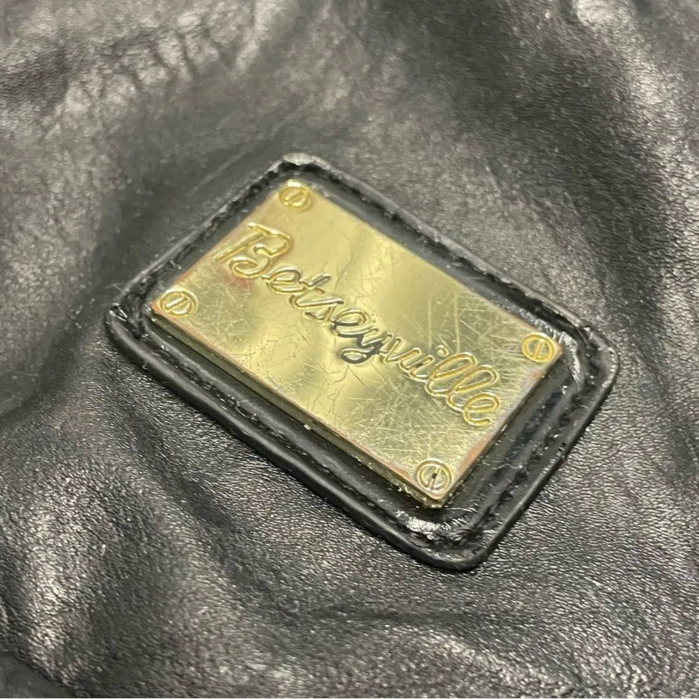 Betsey Johnson Betseyville Black Studded Handbag - Image 5