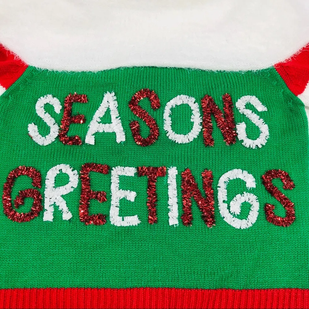 Derek Heart Christmas Sweater Off The Shoulder - Image 3