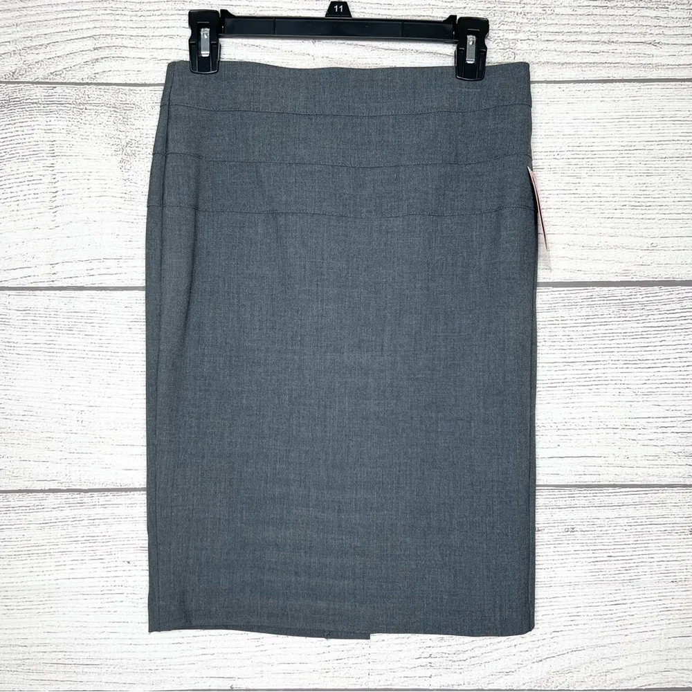 NWT Candie's Gray Slimming Pencil Skirt City Fit Size 1 - Image 2