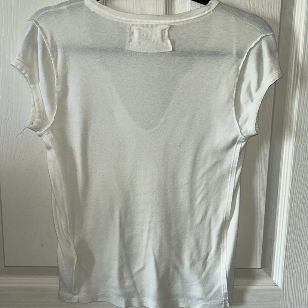We The Free Free People Always Yours Tee in Off-White Short Sleeve‎ Tee Size S - Image 9