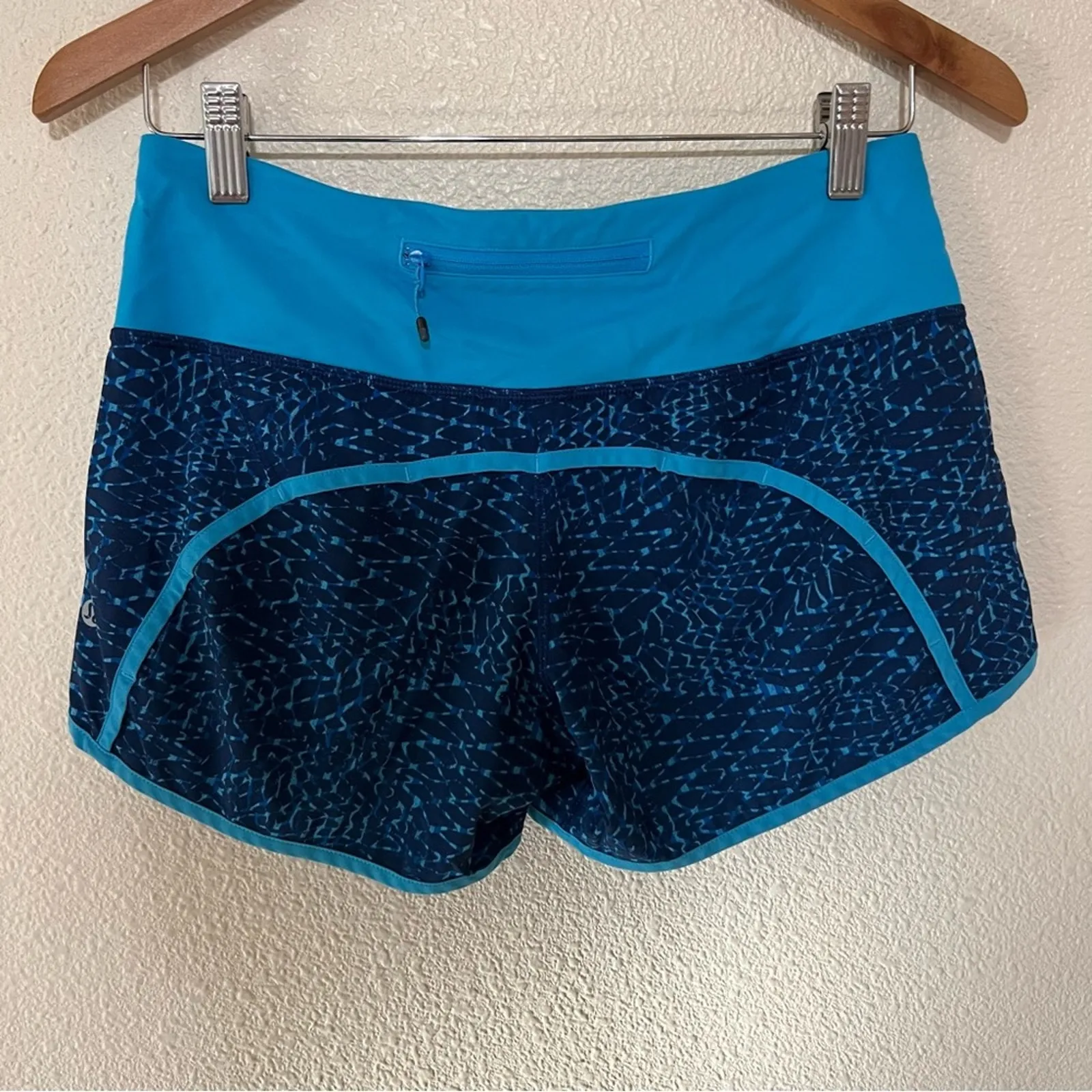 Lululemon Run Times Short in Samba Snake Kayak Blue 4 - Image 3