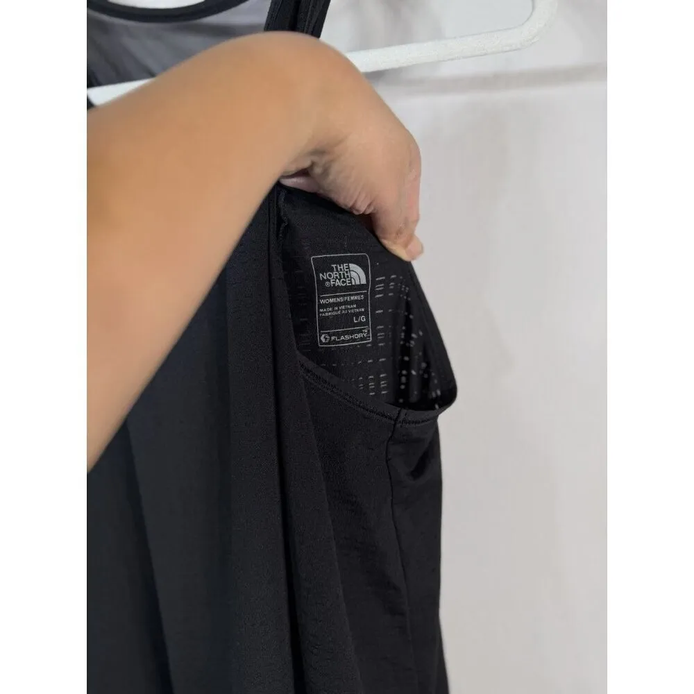 THE NORTH FACE Women Large FlashDry Black Sleeveless Back Top Mesh Tank Athletic - Image 8