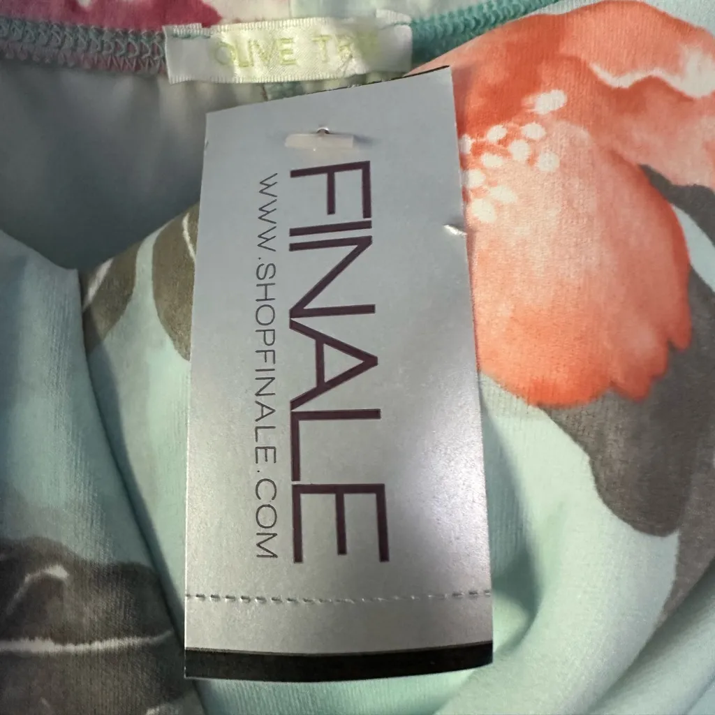 Finale Olive Tree off the shoulder flower midi dress Blue Size M - Image 4