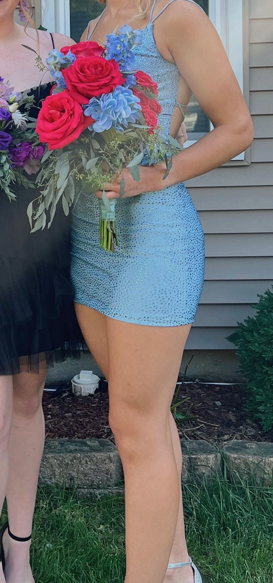 amarra mini hoco dress Blue Size 2 - Image 2