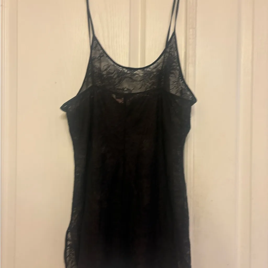 Victoria's Secret Black Lace Vintage Cami Top - M - Image 9
