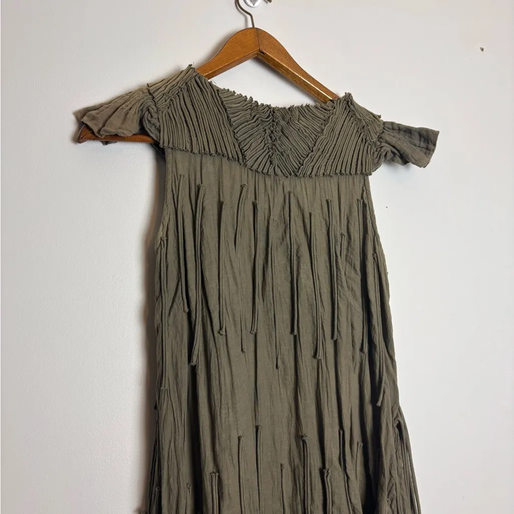 J.P. & Mattie Sundance Taupe Brown Tan Neutral Boho Flowy Cottagecore Dress - Image 5
