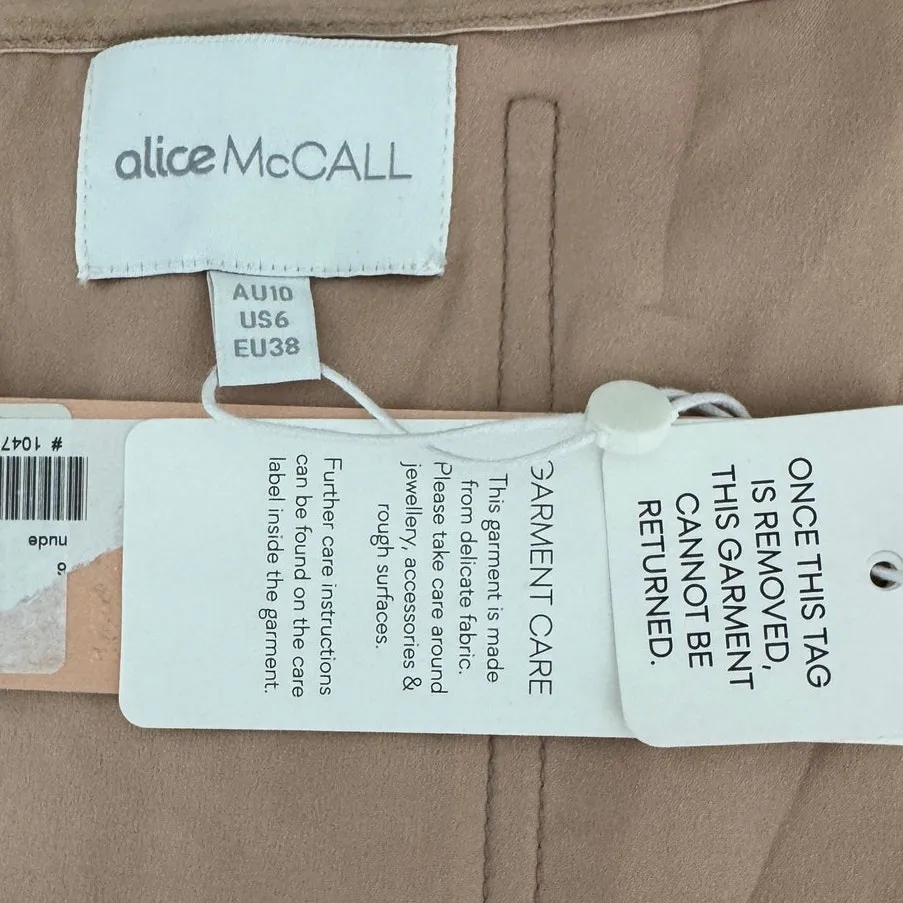 Alice McCall Sweet Little Mystery Gown Pink Tulle Embroidered Maxi Dress size 6 - Image 9