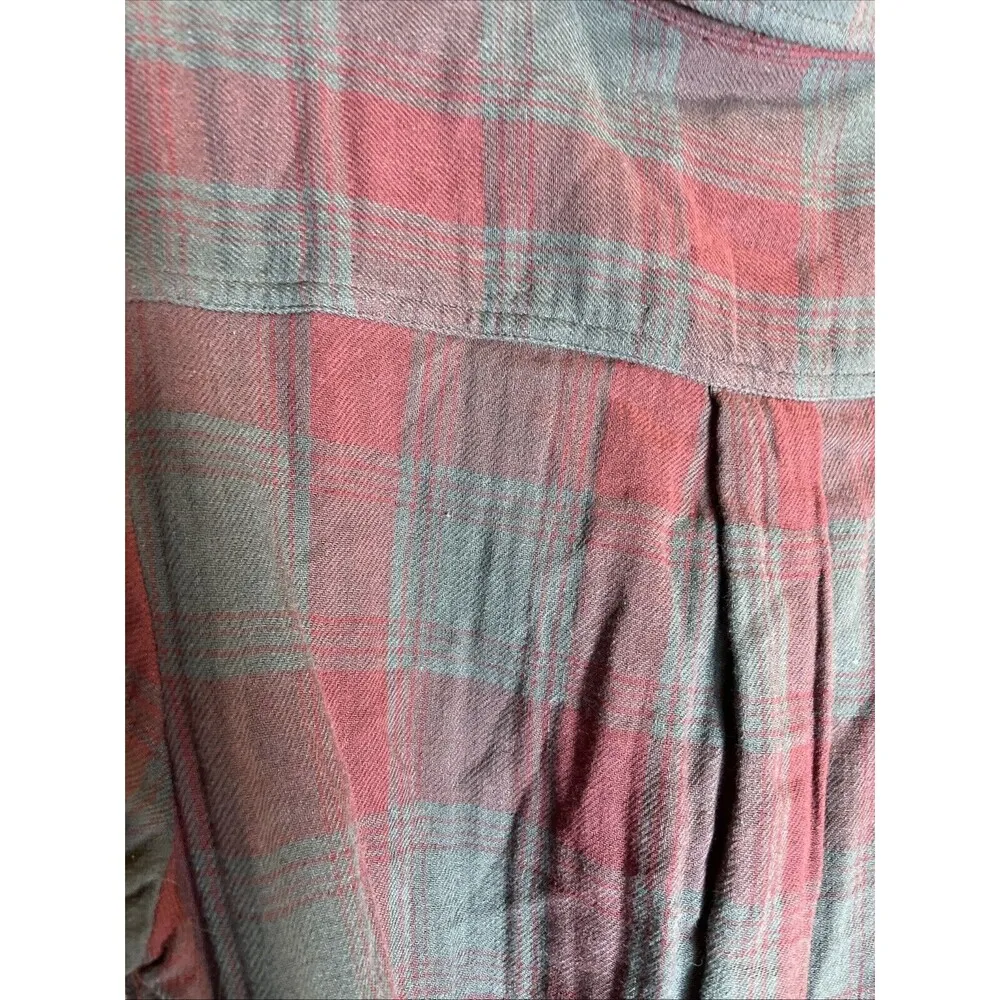 NEW Bob Timberlake Women's Long Sleeve Red Plaid Checkered Dress Size Large $54 - Image 9