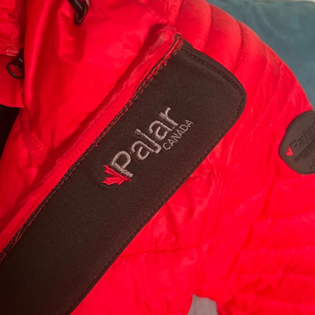 New without tags Women's Pajama Red Puffer Jacket "Aurora" size XS - Image 5