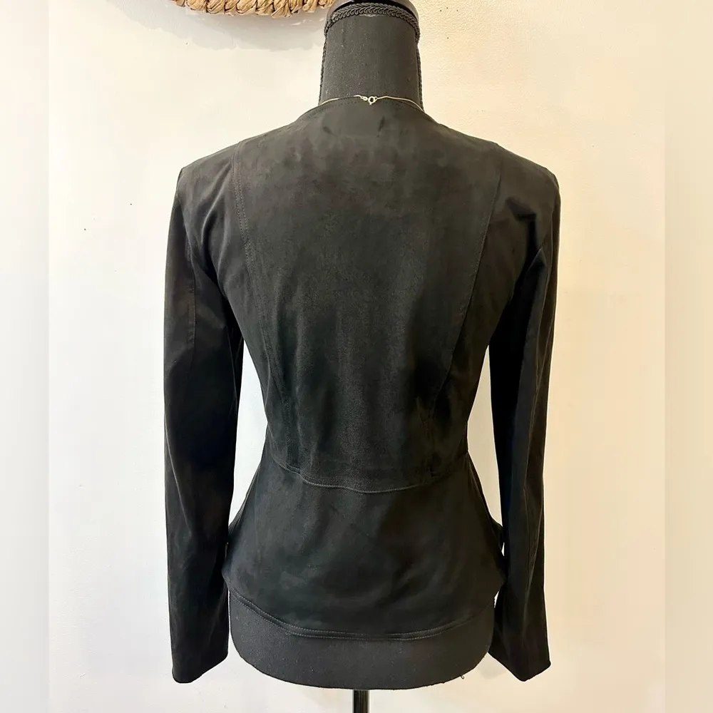 Anthropologie Hutch Draped Faux Suede Jacket Size XS - Image 9