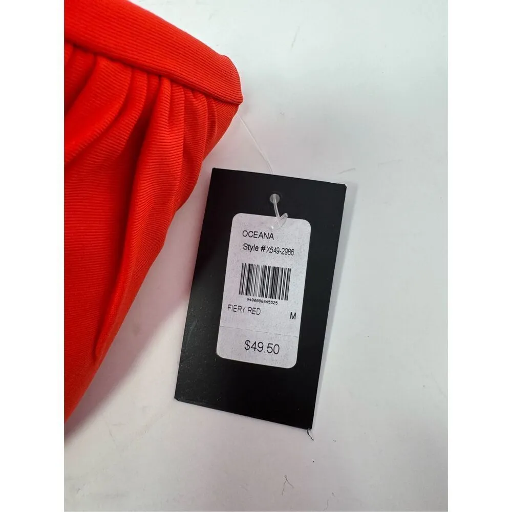 Oceana Cross Over Top Lingerie Fiery Red, Size Medium Frederick's of Hollywood - Image 3
