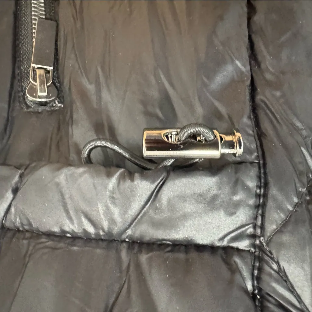 French Connection  size XL‎ Black Lightweight Down Puffer Coat Hooded Jacket - Image 3