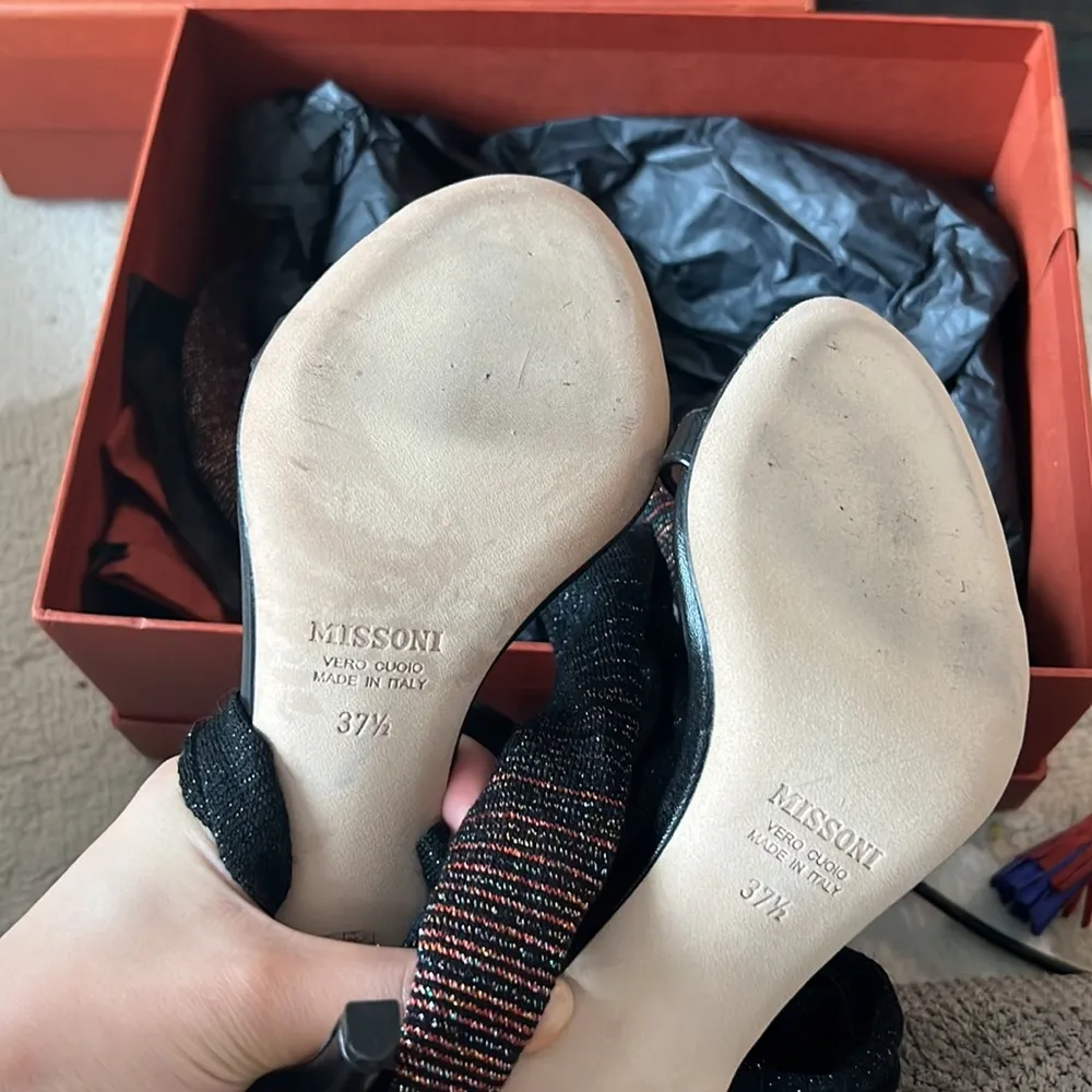 New missoni Tie-Fastening Leather Sandals - Image 5