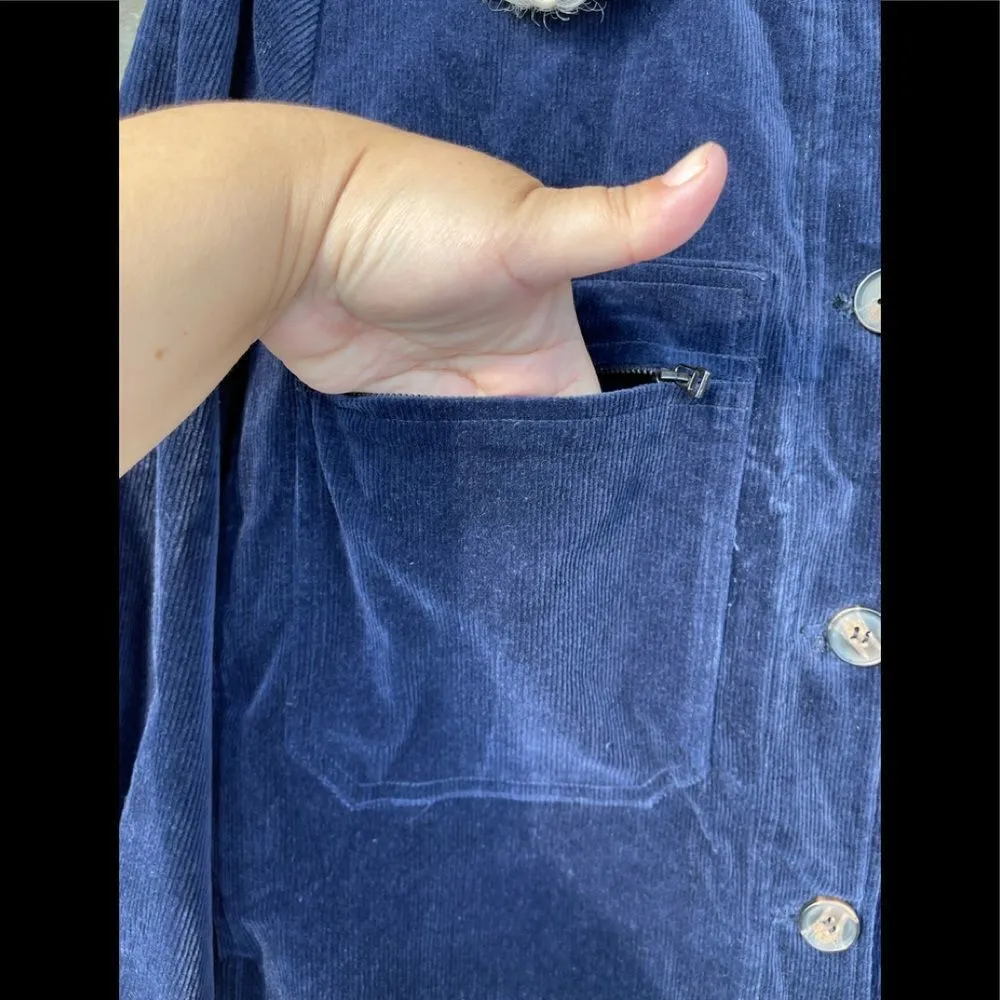 Anthropologie The Korner corduroy sherpa jacket small - Image 4