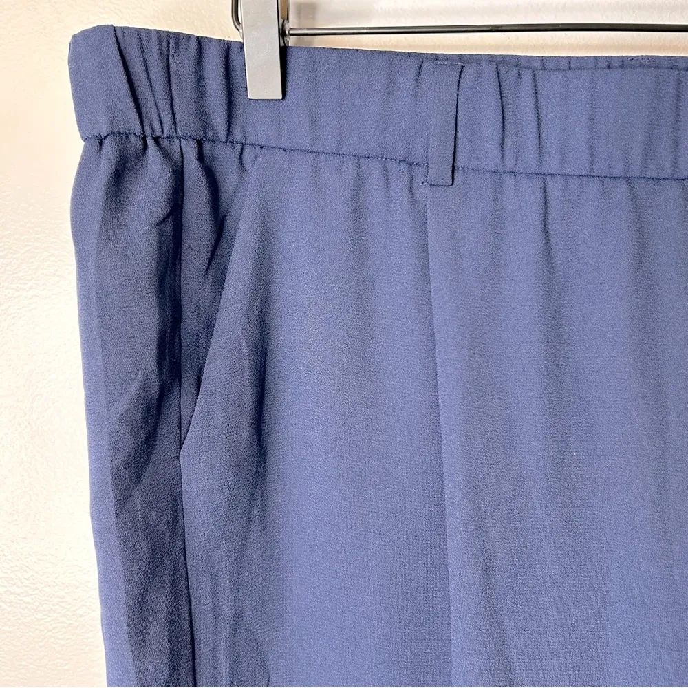 Halogen Women's Wide Leg Blue Crop Pants Size XL NWT - Image 6