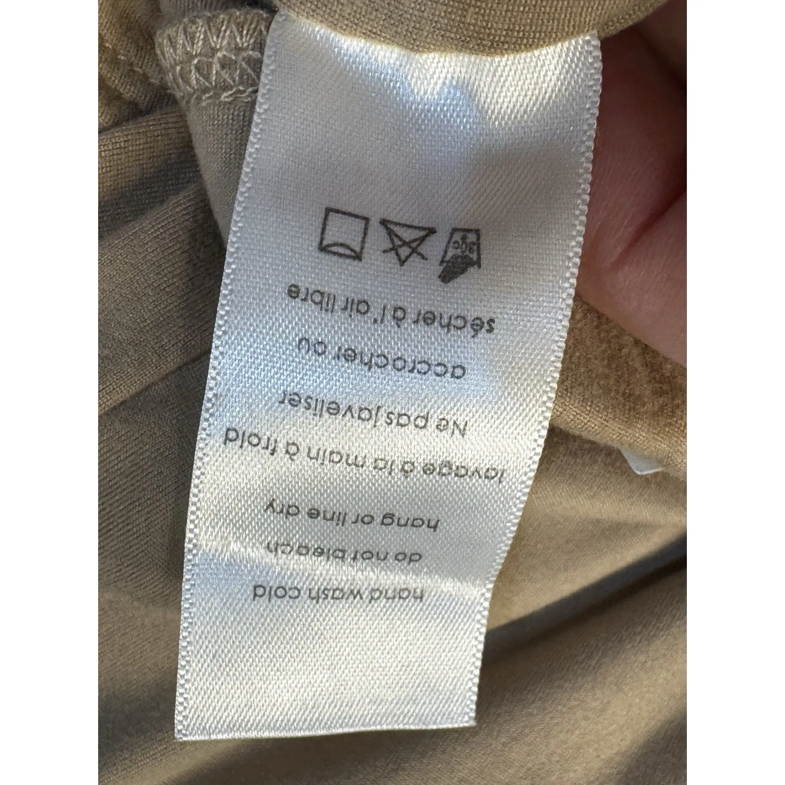 Naked Wardrobe Midi Length Women's Bodycon Skirt Size‎ Large Soft Light Brown! - Image 5