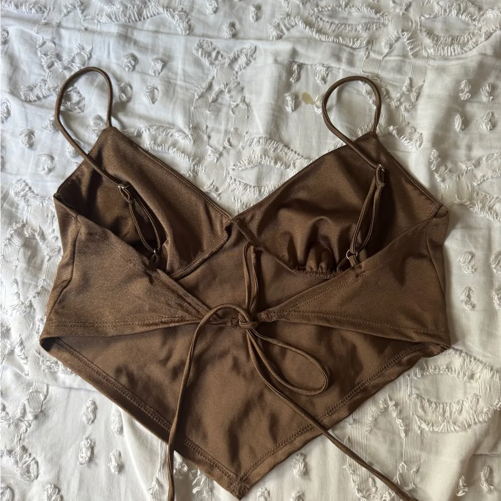 Bronze Satin Top - Image 5
