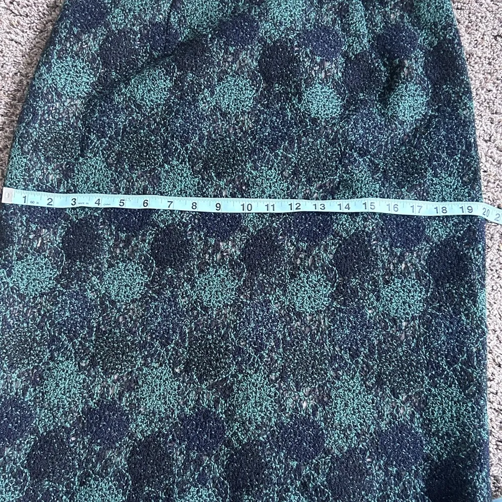 Worth New York Women’s Lined Blue Green Pencil Skirt Sz 8 - Image 10