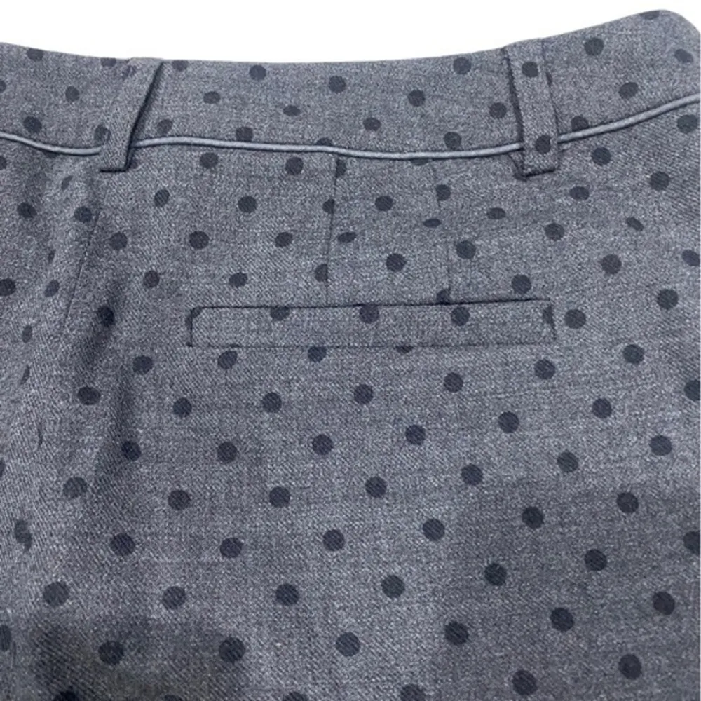 Boden Women’s Size 6L Gray Polkadot Wool Crop Slim Pants Career Straight‎ Leg - Image 13