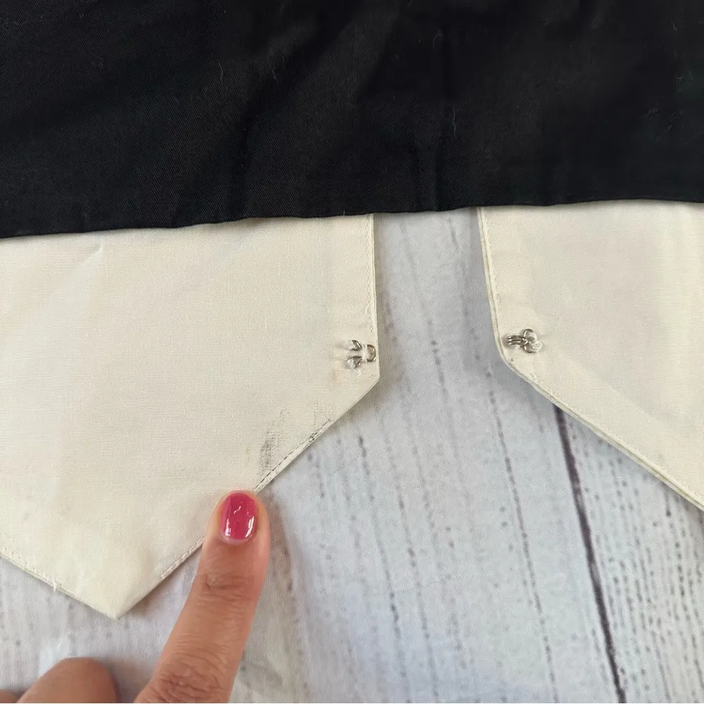 Vintage Karen Scott black white Christmas winter penguin vest size small - Image 11