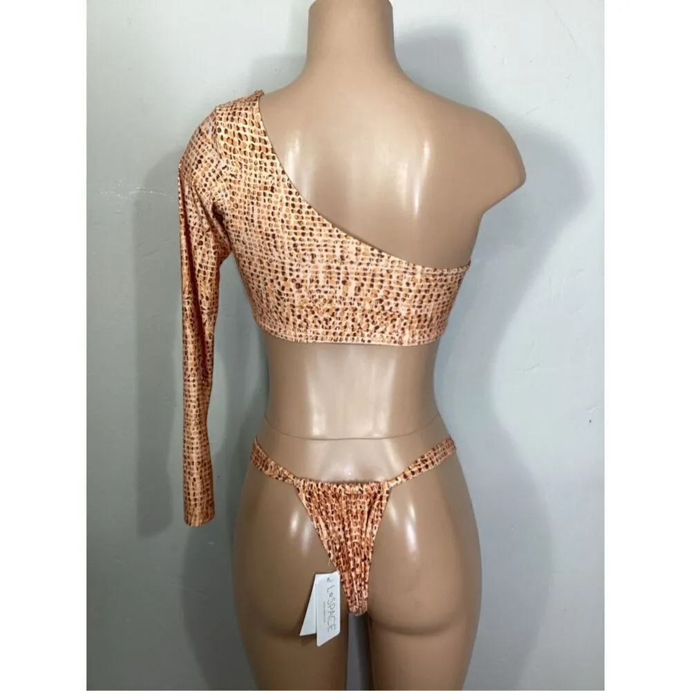 New. L*SPACE Gina animal print bikini set. Small. Retails $209 - Image 11