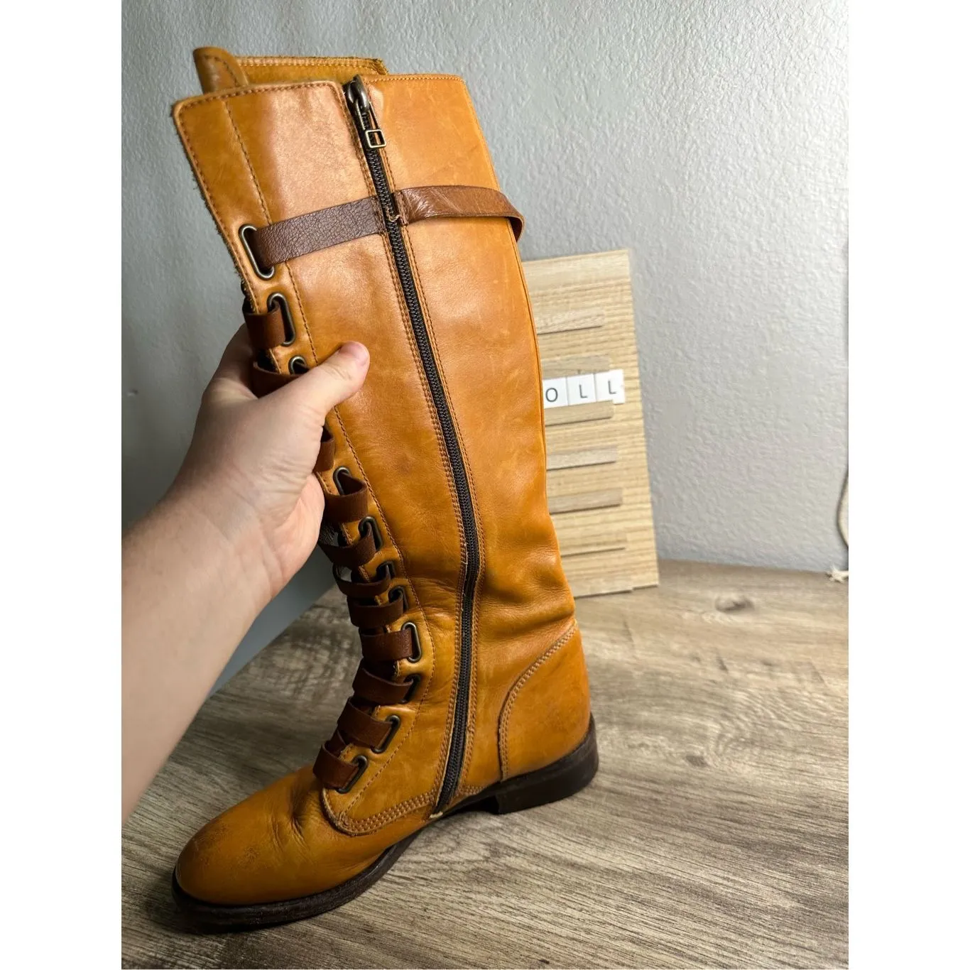 Created Equal Women’s 37 Made in Italy Limited Edition Tall Engineer Boots - Image 7