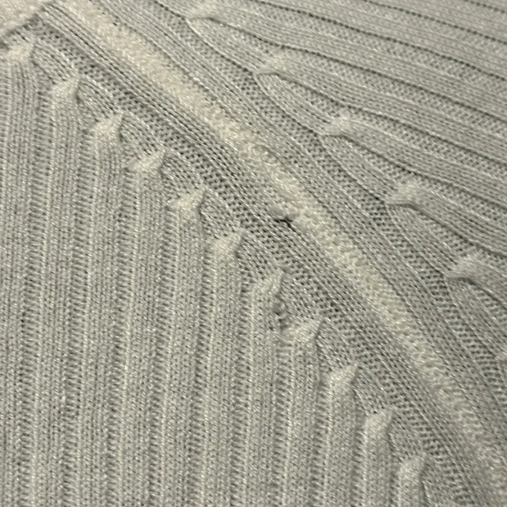 White Ribbed Long Sleeve Turtleneck - Image 3