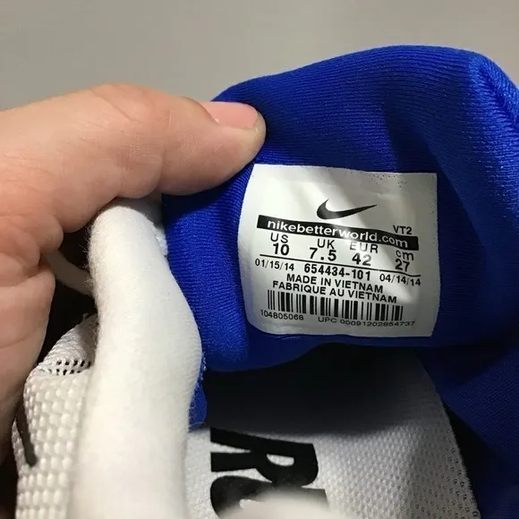 NIKE LUNARGLIDE 6  WOMEN'S RUNNING SHOES in‎ WHITE/PINK/COBALT SIZE 10 PRE-OWNED - Image 8