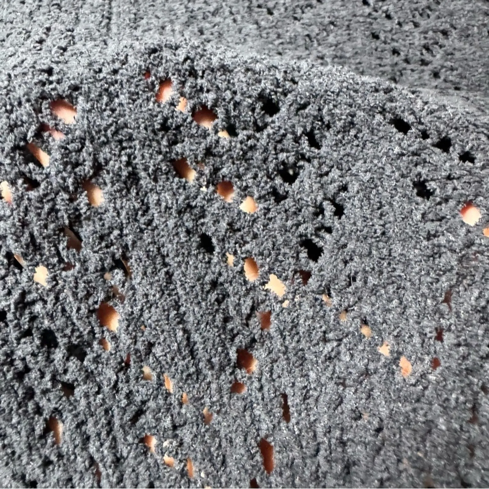 American Eagle Black Knit Sweater Size‎ Medium Open Stitch Cropped - Image 5