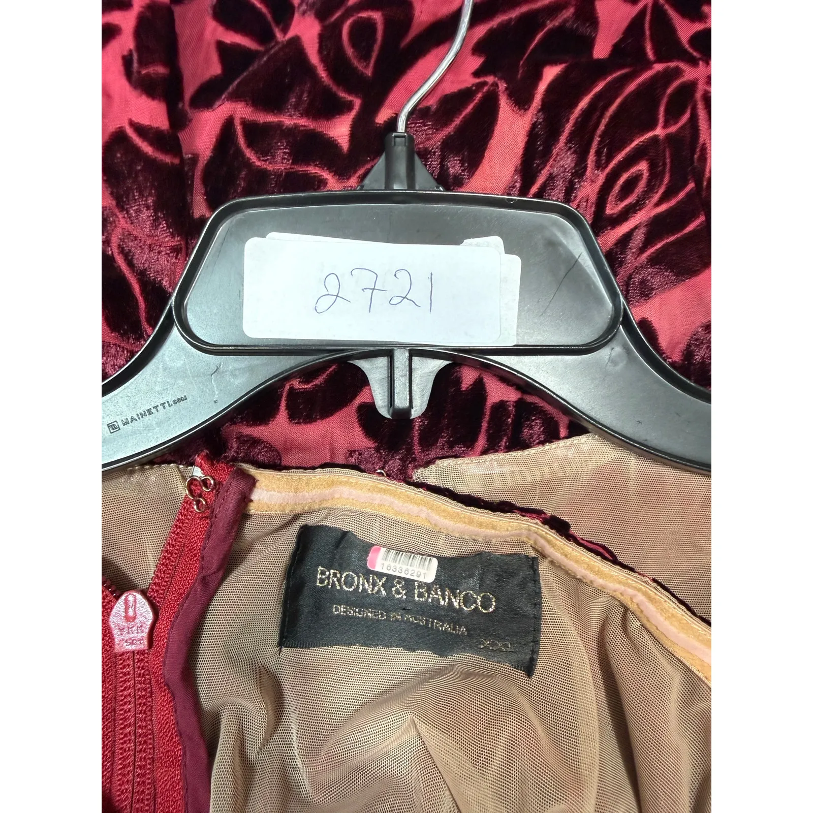 Bronx & Banco Velvet Burnout
Romantic Maxi Dress XXL - Image 3