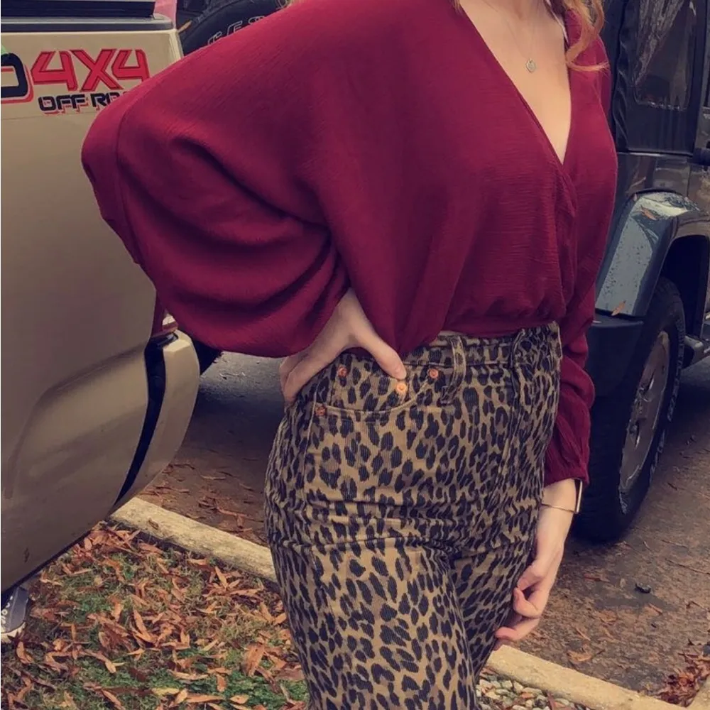 American Threads  Red Women's Top - Image 5