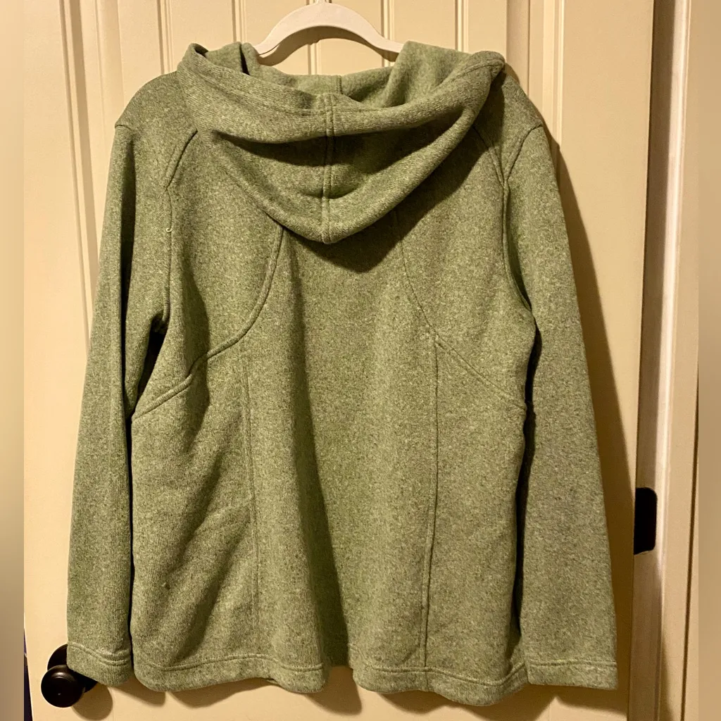 Eddie Bauer Green Radiator Fleece 2.0 Long Full-Zip Hoodie Jacket Coat - Image 6