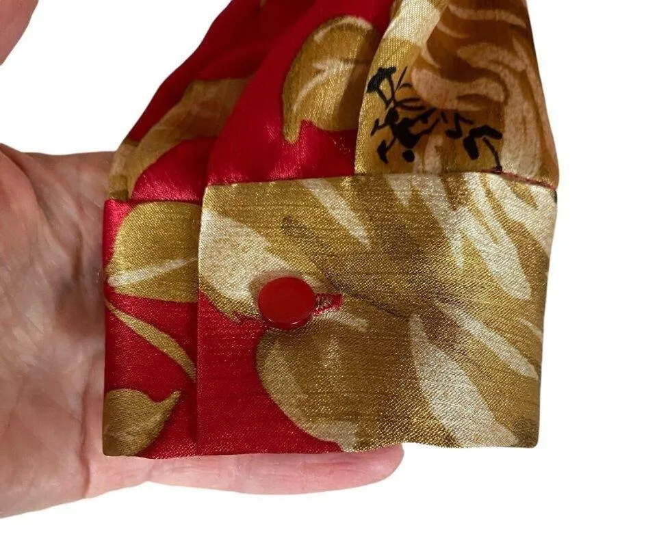 women's PP cranapple floral long sleeve collared tie front blouse - Image 7