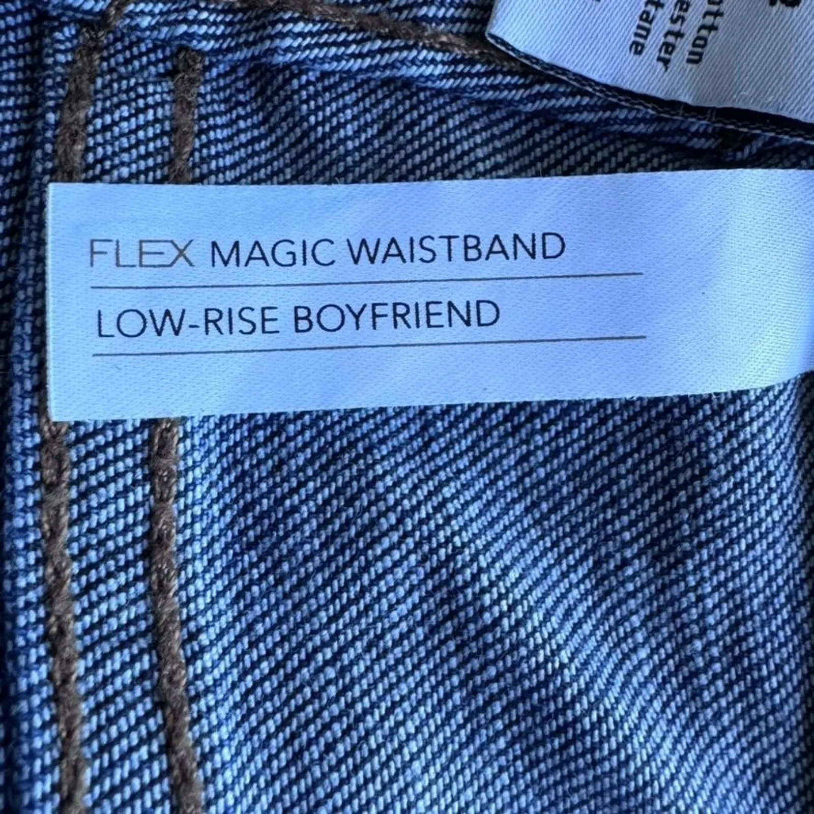 Lane Bryant Jeans Womens 22 Blue Low-Rise Boyfriend Flex Magic Waistband Stretch - Image 7