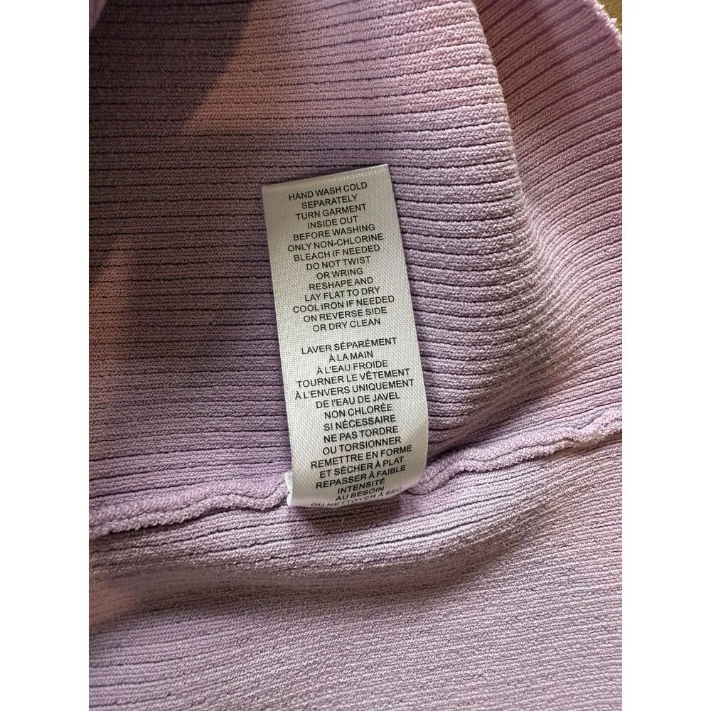 House of Harlow 1960 Tank Top Size M Lilac NEW Ribbed Stretch Sweetheart V Neck Purple Size M - Image 12