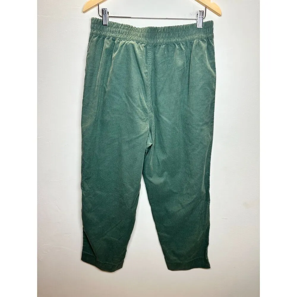 Madewell  Women's Size M Green Corduroy Casual Pants NWOT - Image 2