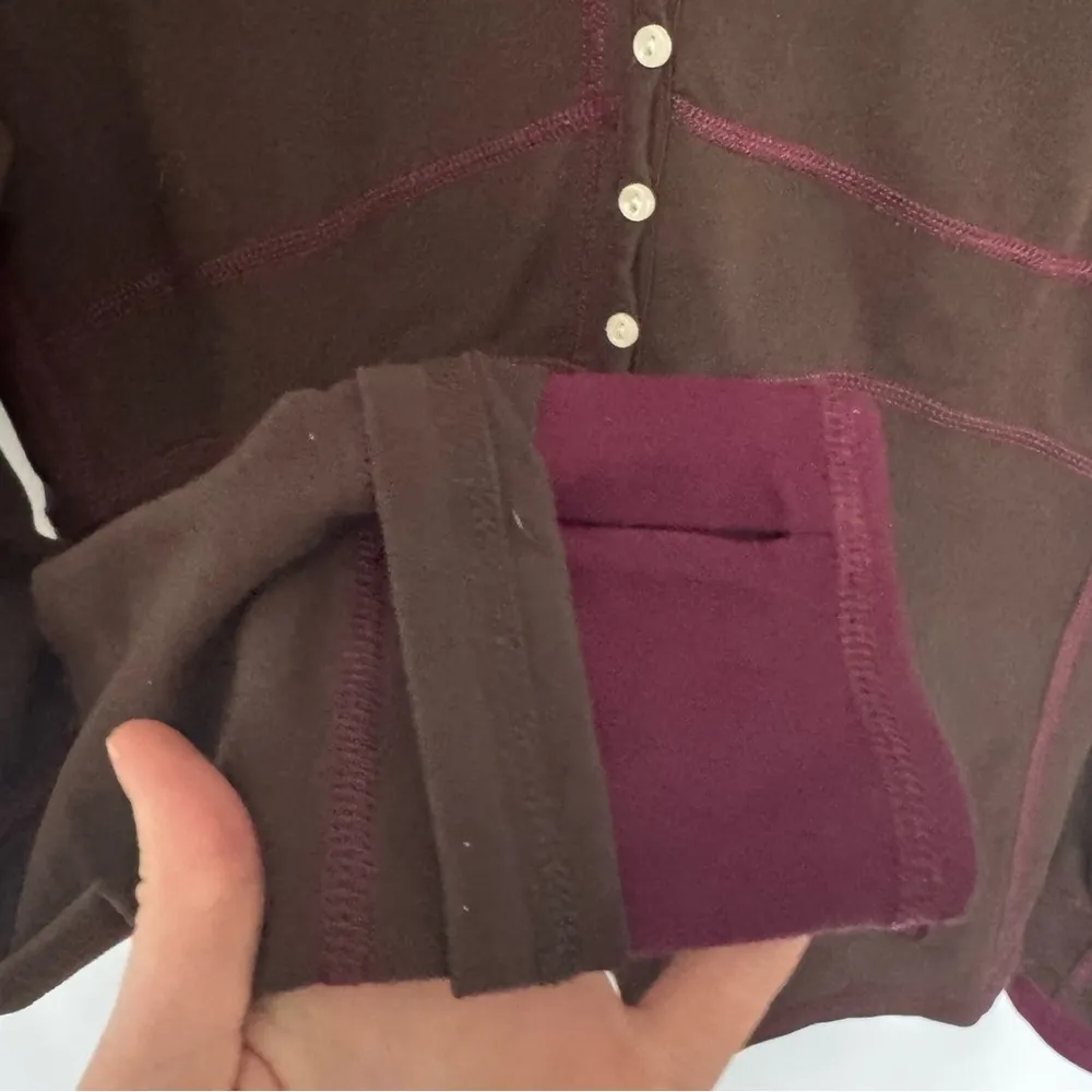 Mountain Hardwear Brown Long Sleeve Top - Image 4