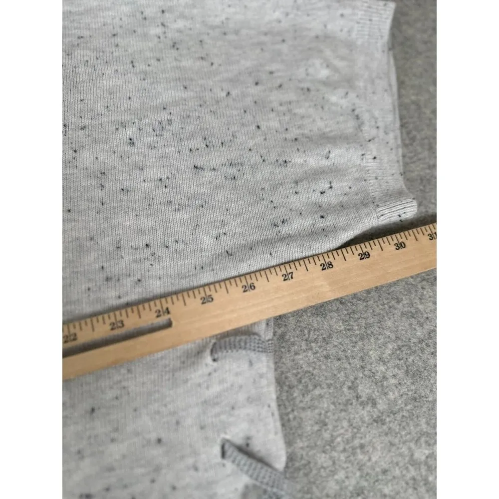 Cabi Small Womens Sweater Hooded Oversized Gray Long Dolman Short Sleeve - Image 12