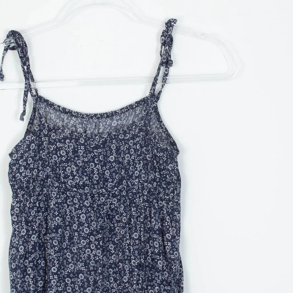 American Eagle Womens Blue Floral Babydoll Mini Dress Size XS Dainty‎ Coquette - Image 6