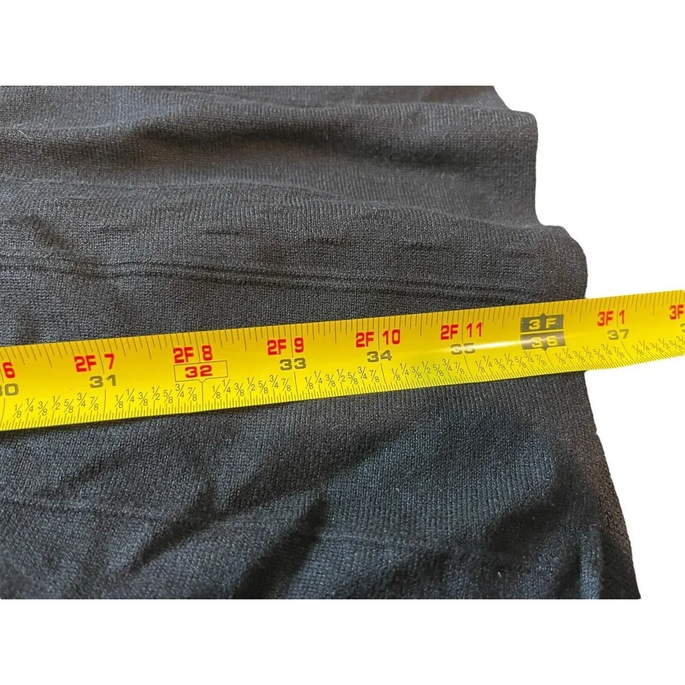 Dana Buchman Stretchy Black Long Sleeve Balloon Hem Sweater Dress M NWT - Image 6