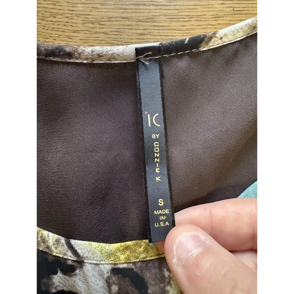 IC‎ by Connie K Shirt Women Sz Small Asymmetrical Artsy Modern Designer City NWT - Image 3