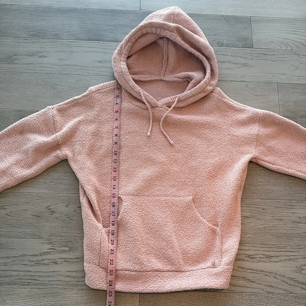 Buffbunny Collection Buffbunny Loop Yarn Pink Hoodie Sweatshirt Medium - Image 4